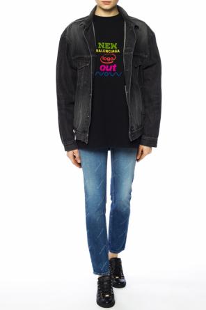 Logo-embossed denim jacket, zdjęcie 2 Logo-embossed denim jacket od Balenciaga